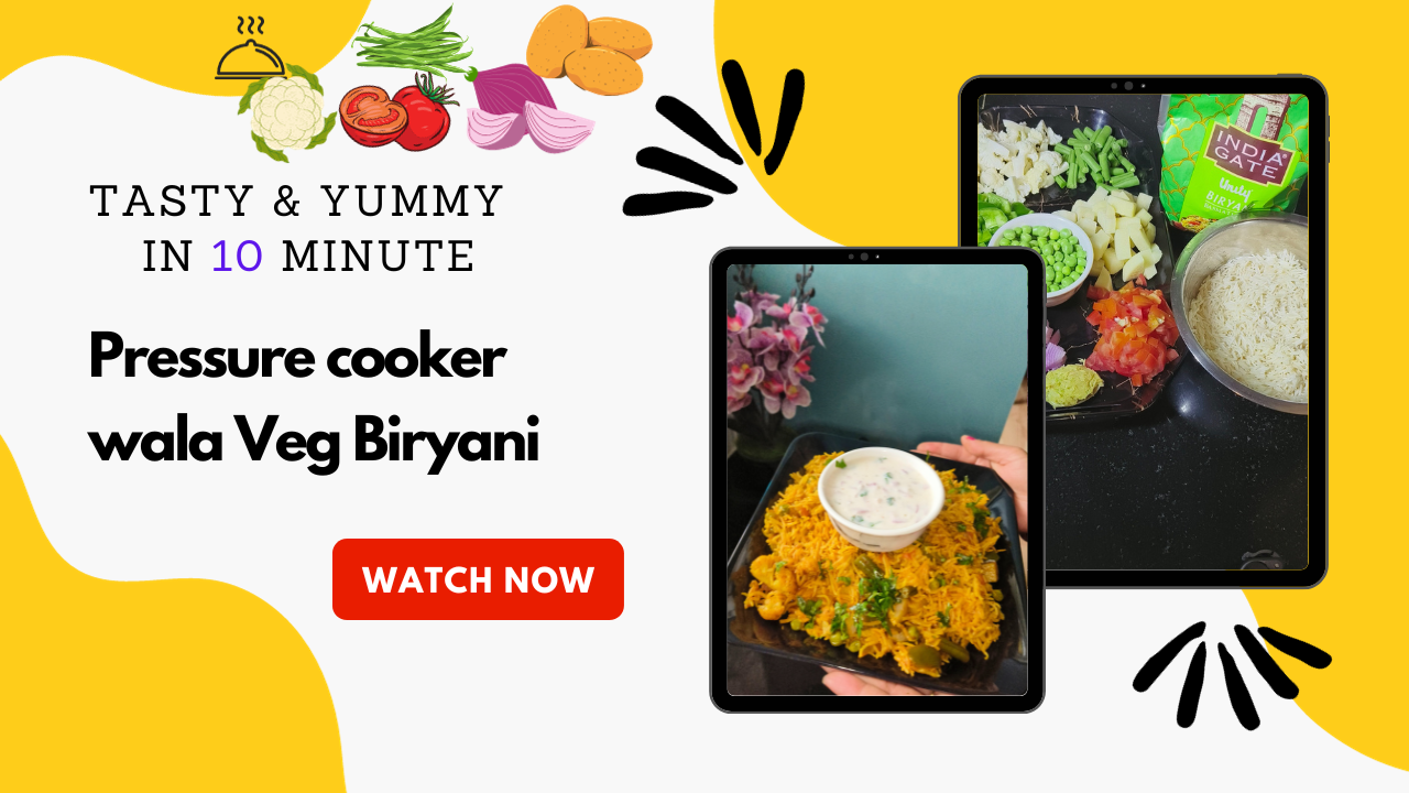 Preser cooker wala veg biryani